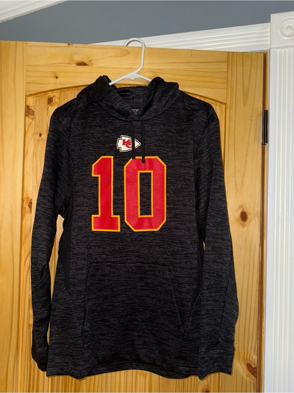 Fanatics Men's Black Hoodie with Red and Gold #10